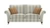 Large 2 Seater Sofa. Paris Narrow Stripe Oyster - Grade B